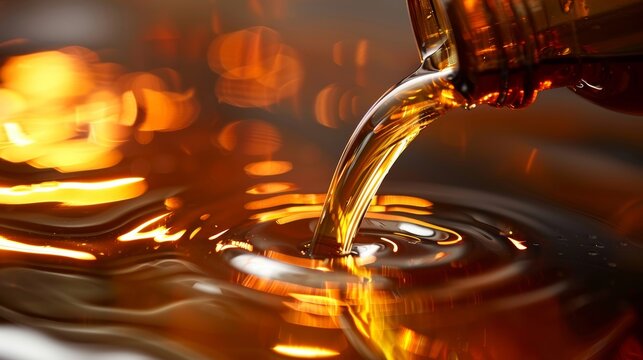 Step-by-step guide for pouring and changing car engine oil with detailed instructions