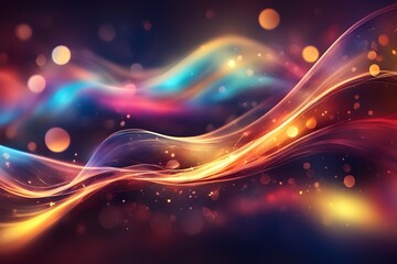 Fototapeta premium Abstract wave elegant shiny background. luxurious 3d curve resembling a graceful wave glowing