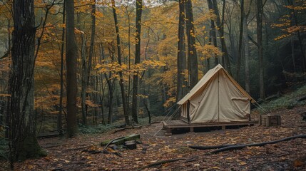 Pitch a tent amidst nature