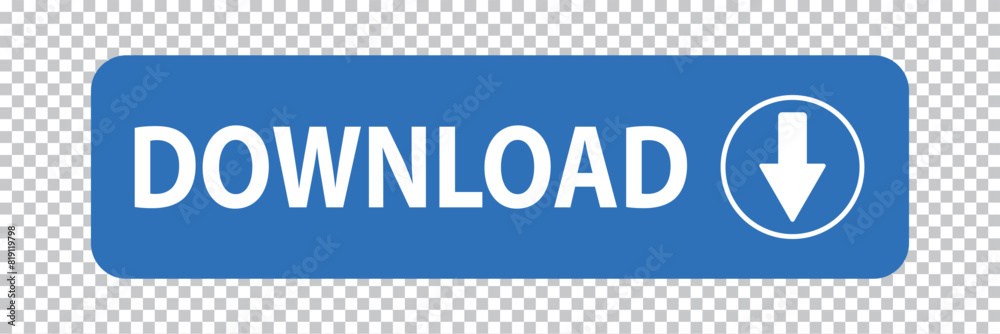 Poster download web button (arrow save free online internet go ok icon).3d download now blue button with ha