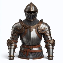 Ornate Medieval Leather and Metal Armor