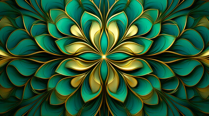 Fototapeta premium Fractal, mandala background for poster, notebook, clothes.