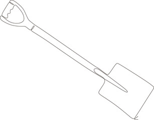 artisan and agricultural tools in continuous line art