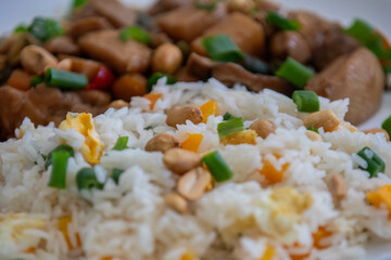 Traditional checkered chicken, food of Chinese origin