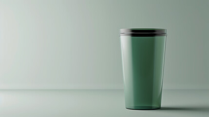 Tumbler, minimal background, maintaining the temperature for a happy drinking mood