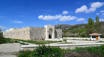 Ertokus Caravanserai, located in Isparta, Turkey, was built in 1204.