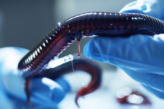 Laboratory medical research on lugworms and experimental use of worm blood
