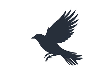 Silhouette of a bird in flight, capturing the essence of freedom and grace against a minimalistic backdrop.