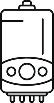 recommend clip art: Black and white line art icon of a train's front view, perfect for transport themes