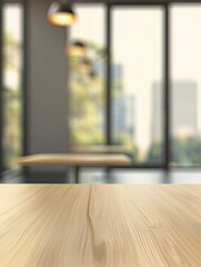 Table Top And Blur Office of the Background