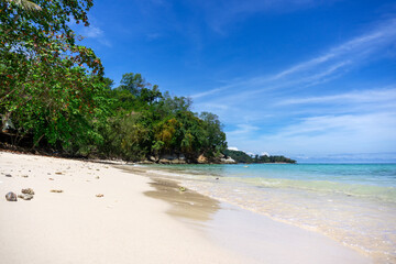 Beach at Pulau Manukan island in Kota Kinabalu Malaysia