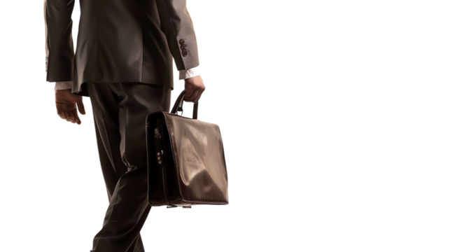 Businessman Walking with Briefcase