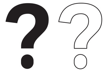 Question mark icon, Question mark sign and symbol vector design. eps 10