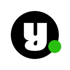 Y brand monogram on white background 