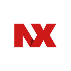 Obraz premium NX brand monogram on white background 