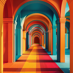 Obraz premium A beautiful, colorful, and detailed photorealistic image is featured, showcasing stunning artwork and vibrant hues.