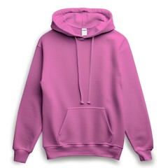 Magenta sweatshirt template. Sweatshirt long sleeve with clipping path, hoody for design mockup for print, white background