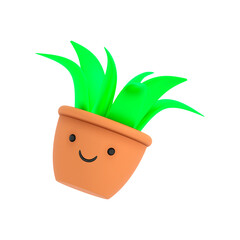3D Animated Kawaii Plant