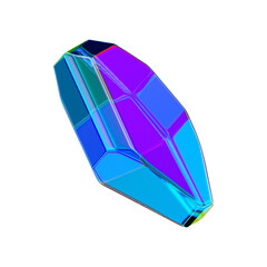 3D Crystal Blue Color