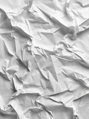Obraz premium Crumpled white paper texture background