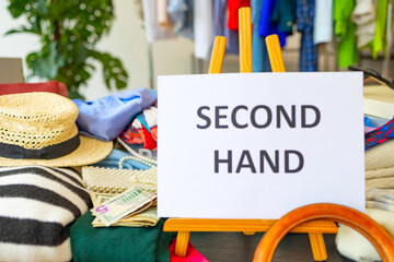 second-hand store, saving money and family budget