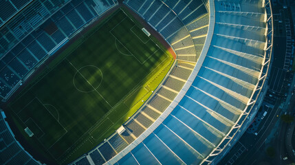 Fototapeta premium Stadium, Football Pitch, soccer Field