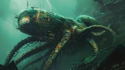 Mechanical squid roams the depths