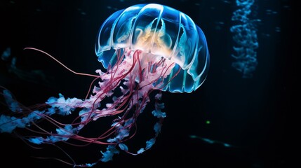 Explore the concept of bioluminescence in the deep sea.