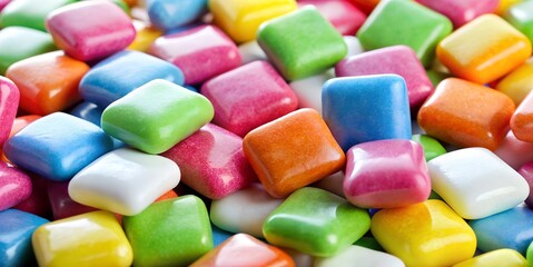Background of colourful chewing gum