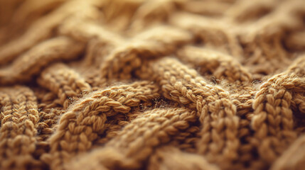 A macro lens brings out the beauty of a cable knits