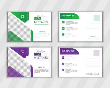 professional Business  postcard design