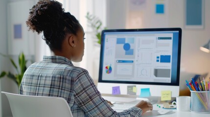 Professional Woman Analyzing Data