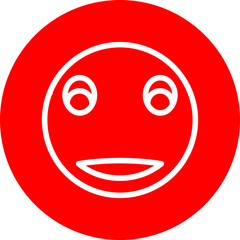emoji clown face Line White Circle Red Icon Design
