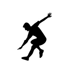 Parkour silhouette