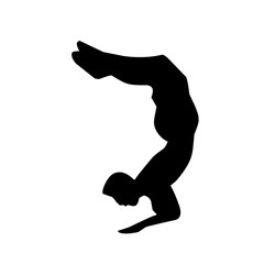 Parkour silhouette
