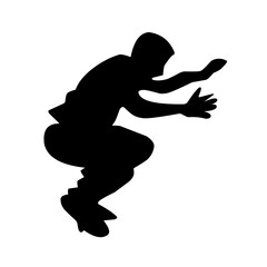 Parkour silhouette