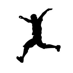 Parkour silhouette