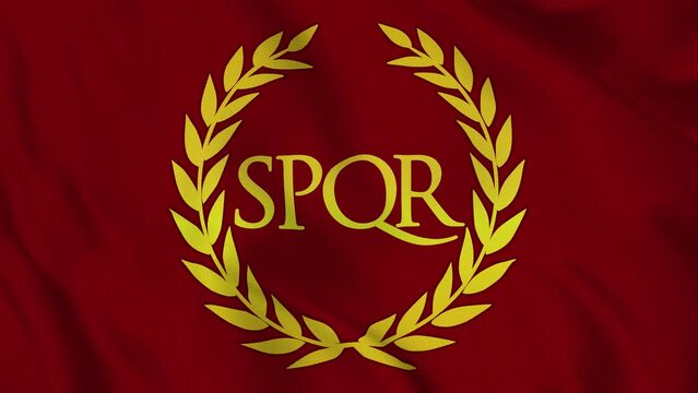 Flag of Roman Empire. High quality 4K resolution.