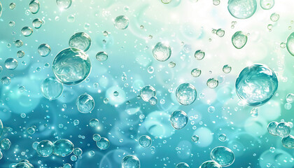 Abstract Background with Sparkling Water Drops - Add a refreshing touch to your designs with this abstract background featuring sparkling water drops, perfect for creating a cool and invigorating look