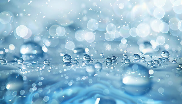 Abstract Background with Sparkling Water Drops - Add a refreshing touch to your designs with this abstract background featuring sparkling water drops, perfect for creating a cool and invigorating look