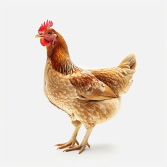 Fototapeta premium chickens, photo of stock, on a white background