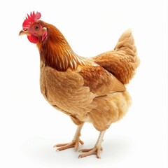 Fototapeta premium chickens, photo of stock, on a white background