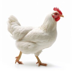 Fototapeta premium chickens, photo of stock, on a white background