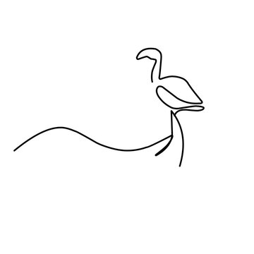 recommend clip art: Line art fish and bird