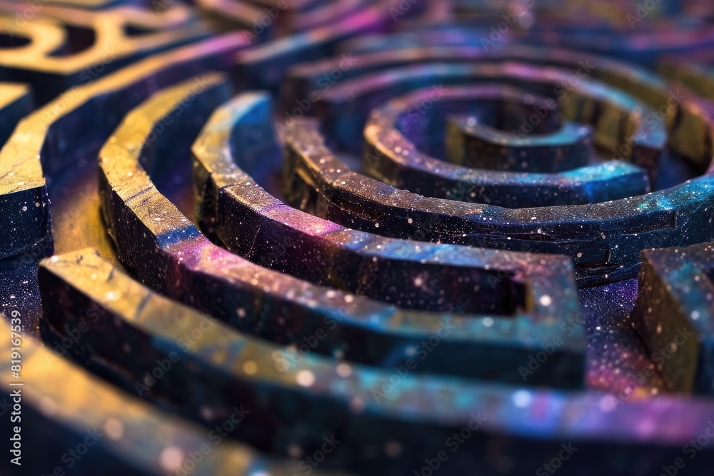 Poster Navigate through celestial maze