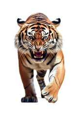 Obraz premium Tiger Image for Stickers, T-Shirt Print, Cap, Mug, Slippers, Mousepad, with Transparent Background PNG
