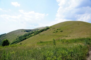landscape with mountains and sky