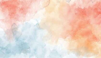 Obraz premium Abstract Background with Soft Watercolor Washes - Create a soft and artistic look with this abstract background featuring watercolor washes, perfect for adding a gentle and organic feel to your design