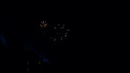 fireworks on black backgrou