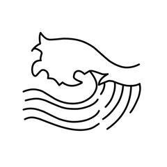 oriental wave illustration